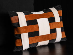 NEW IN! Almohadón Gamuza y Terciopelo Entrelazado